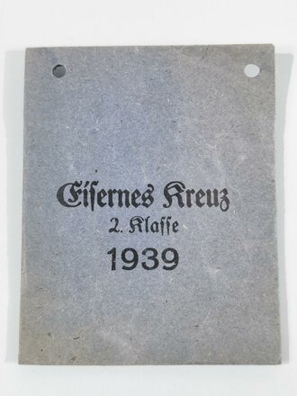 Eisernes Kreuz 2.Klasse 1939. Unmarkiertes, ungetragenes Stück in Tüte von Walter & Henlein Gablonz