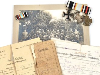 Mecklenburg-Strelitz, Kreuz für Auszeichnung im Kriege 2. Klasse "Tapfer und Treu", an Spange mit Eisernem Kreuz 2.Klasse 1914 und Ehrenkreuz für Frontkämpfer