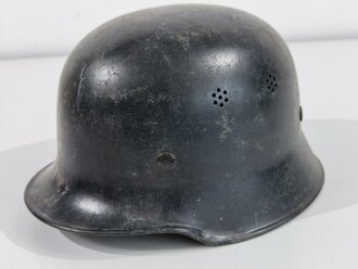 Stahlhelm Feuerwehr III.Reich. Originallack,...