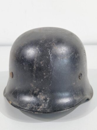 Stahlhelm Feuerwehr III.Reich. Originallack,...