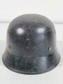 Stahlhelm Feuerwehr III.Reich. Originallack, ungereinigtes Stück