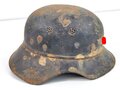 Stahlhelm Luftschutz. Originallack, ungereinigtes Stück