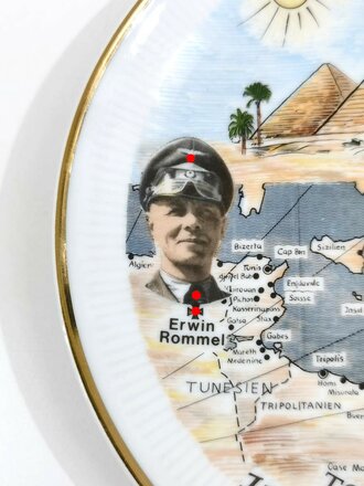 Deutschland nach 1945, Erinnerungsteller anlässlich des 11. Int. Volkswandertag 1980. Durchmesser 19cm