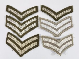 British Rank Chevrons, used