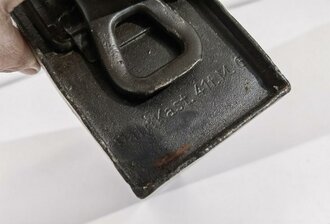 Patronenkasten 41 für Maschinengewehr der Wehrmacht. Überlackiert, ungereinigt