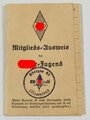 Mitglieds Ausweis der Hitler Jugend für eine BDM Angehörige im Obergau 25 Saarpfalz