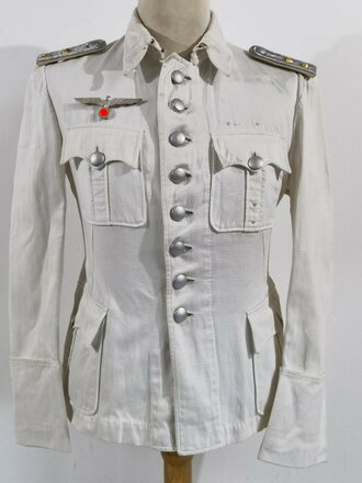 Heer, Sommerfeldbluse für einen Offizier der  Infanterie, getragenes Stück in gutem Zustand