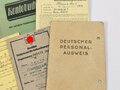 Konvolut Ausweise meist 2. Weltkrieg, zum Teil defekt