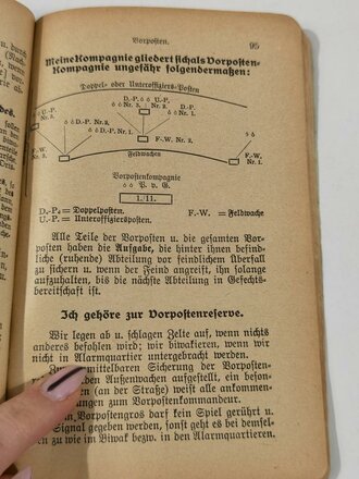 Unterrichtsbuch für den bayrischen Infanteristen und Jäger, Kriegsausgabe 1914 mit etwa 150 Seiten