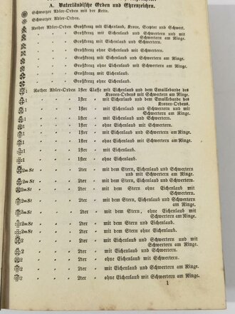 Rang- und Quartier Liste der königlich Preußischen Armee für 1886 mit 977 Seiten