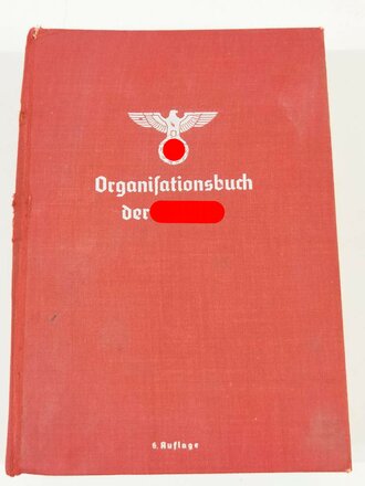 Organisationsbuch der NSDAP, 6.Auflage 1940. gebraucht, komplett