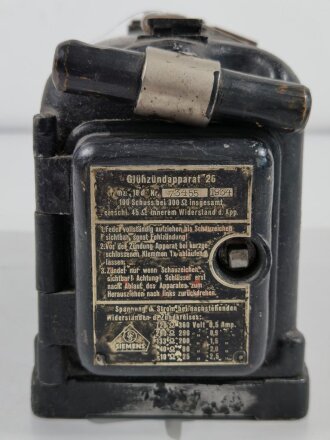 Glühzündapparat 26 der Wehrmacht datiert 1934. Originallack, Funktioniert .