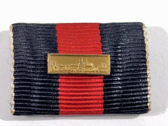 Bandspange Anschlussmedaille Sudetenland mit "Prager Burg"