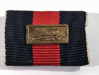 Bandspange Anschlussmedaille Sudetenland mit "Prager...