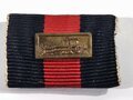 Bandspange Anschlussmedaille Sudetenland mit "Prager Burg"