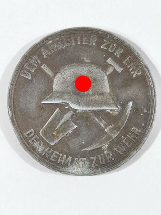 Westwall, nicht tragbare Medaille der Firma Holzmann Freiburg 1938, Durchmesser 36mm