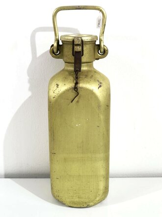 5 Liter Trinkwasserflasche der Wehrmacht, eloxierte...