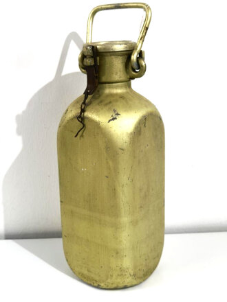 5 Liter Trinkwasserflasche der Wehrmacht, eloxierte Ausführung für die Feldküche