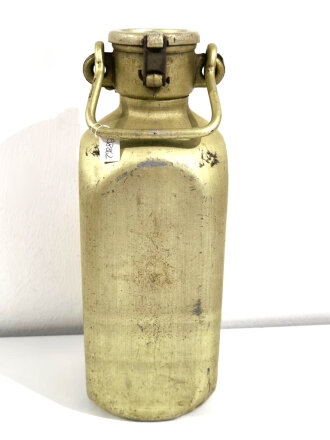 5 Liter Trinkwasserflasche der Wehrmacht, eloxierte Ausführung für die Feldküche