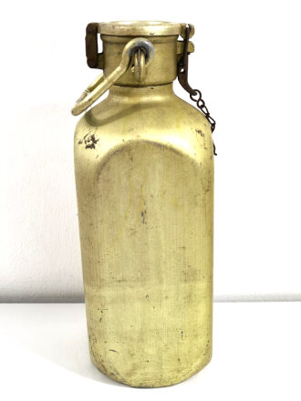 5 Liter Trinkwasserflasche der Wehrmacht, eloxierte Ausführung für die Feldküche