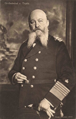 Ansichtskarte "Großadmiral v. Tirpitz"