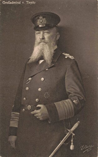 Ansichtskarte "Großadmiral v. Tirpitz"