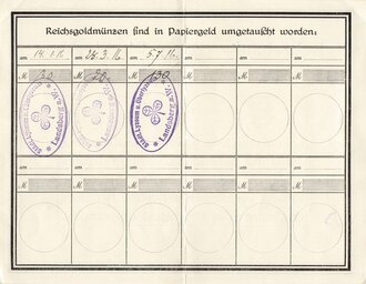 "Reichbank Direktorium 1914 1915" Beleg:...