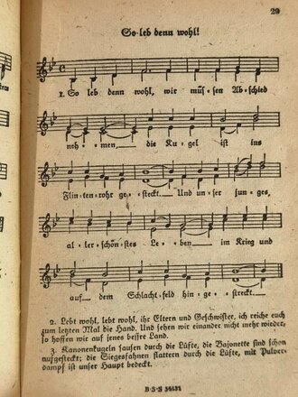 Das neue Soldaten-Liederbuch, Textbuch mit Melodien 2 stimmig, Heft 1, 80 Seiten, gebraucht