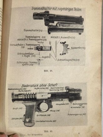 "Der Fliegerschütze" Ein Handbuch für den Dienstunterricht, datiert 1941, 73 Seiten, Din A5