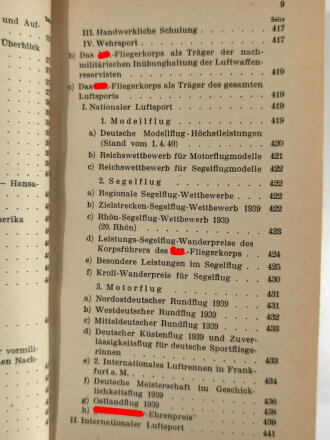 "Die Deutsche Luftfahrt", datiert 1940, ca. 500 Seiten, gebraucht,  ca. DIN A5