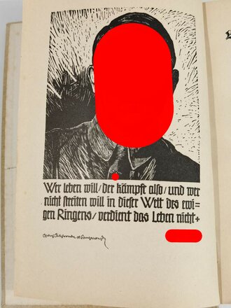 "Ewiges Deutschland. Ein deutsches Hausbuch", Winterhilfswerk Gau Saarpfalz, 352 Seiten, 1939, gebraucht, DIN A5