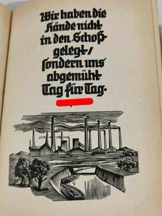 "Ewiges Deutschland. Ein deutsches Hausbuch", Winterhilfswerk Gau Saarpfalz, 352 Seiten, 1939, gebraucht, DIN A5