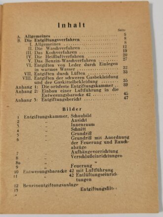 H.Dv.395/11c " Entgiften von Bekleidung und Ausrüstung in ortsfesten Anlagen " vom 1.1.43 mit