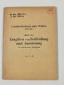 H.Dv.395/11c " Entgiften von Bekleidung und Ausrüstung in ortsfesten Anlagen " vom 1.1.43 mit