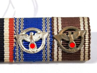 Bandspange mit NSDAP Dienstauszeichnung in bronze und silber