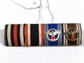 Bandspange mit NSDAP Dienstauszeichnung in bronze und silber