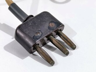 Handmikrofon Wehrmacht mit dreipoligem Stecker  für Funker, Funktion nicht geprüft