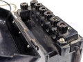 Tischfernsprecher 38 mit Beikasten ( dieser leicht defekt)  der Wehrmacht. Datiert 1943, Funktion nicht geprüft
