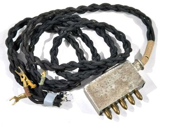 Kabel mit Stecker zum  Handapparat der Wehrmacht