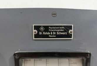 "Kapazitätsmeßgerät Type KRH" Hersteller Dr.Rohde & Schwarz München. Ende 40iger Jahre, Optisch gut, Funktion nicht geprüft