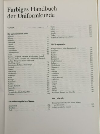 "Farbiges Handbuch der Uniformkunde" Band 2, über DIN A4, 211 Seiten, gebraucht