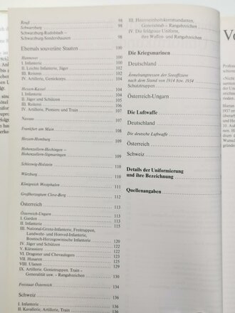 "Farbiges Handbuch der Uniformkunde" Band 1, über DIN A4, 158 Seiten, gebraucht