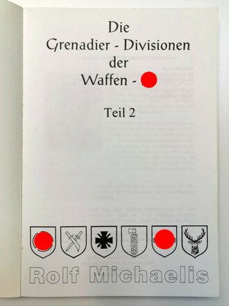 "Die Grenadier-Divisionen der Waffen-SS", Teil 2, ca. DIN A5, 241 Seiten, gebraucht