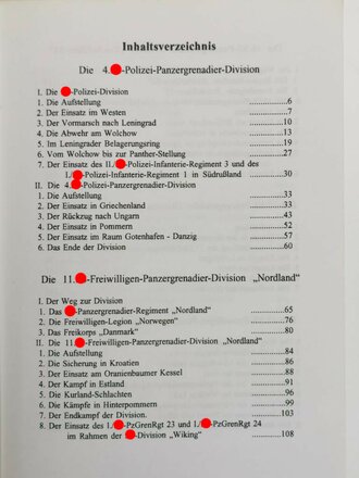 "Die Panzergrenadier-Divisionen der Waffen-SS", ca. DIN A5, 315 Seiten, gebraucht