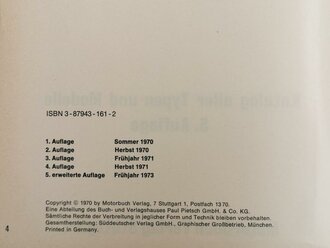 "Kraftfahrzeuge und Panzer der Reichswehr Wehrmacht und Bundeswehr", über DIN A5, 456 Seiten, gebraucht