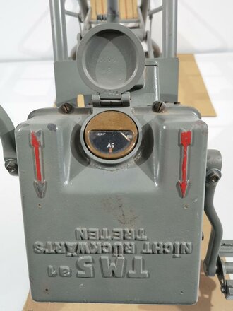 Tretmaschine TM 5a1 der Wehrmacht datiert 1938.  Funktioniert einwandfrei, höchstwahrscheinlich überlackiertes Stück