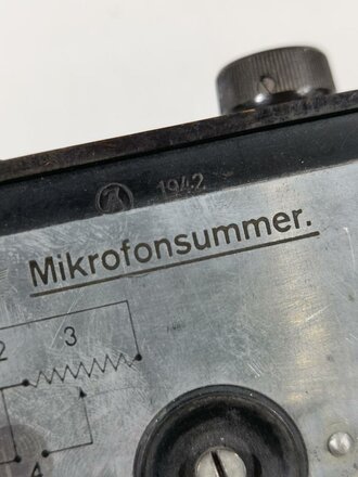 Mikrofonsummer Wehrmacht in sehr gutem Zustand, Funktion nicht geprüft