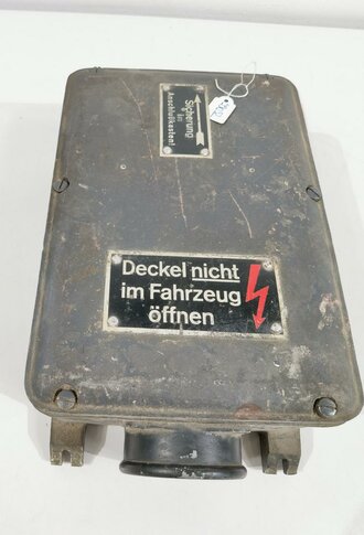 Umformersatz E.U.a2 datiert 1941, Für Stromversorgung in Wehrmacht Panzerfahrzeugen , Originallack, Funktion nicht geprüft