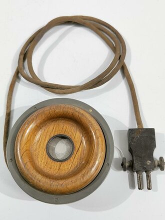 1. Weltkrieg, Eiserner Kopffernhörer in gutem Zustand, Funktion nicht geprüft