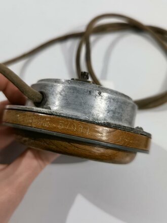1. Weltkrieg, Eiserner Kopffernhörer in gutem Zustand, Funktion nicht geprüft